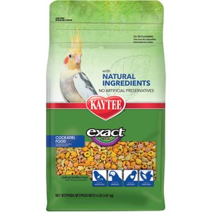 Kaytee Exact Fusion Cockatiel Food, 4-lb bag