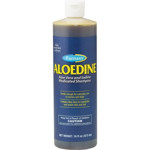 Farnam Aloedine Aloe Vera & Iodine Medicated Horse Shampoo, 16-oz bottle