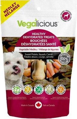 Vegalicious Healthy Dehydrated All-Natural Vegetable Medley Sweet Potato, Squash, Carrot  Dog Treats, 5.6-oz bag, slide 1 of 1