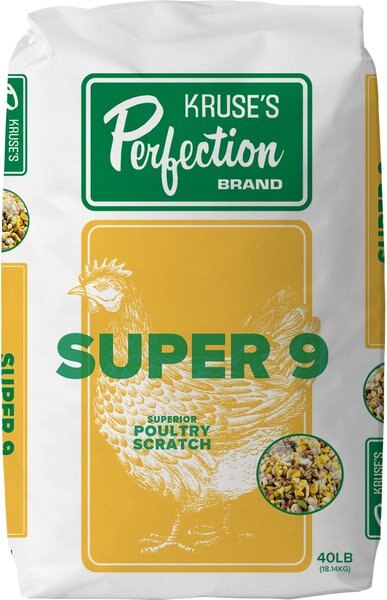 Kruse's Perfection Brand Super 9 Superior Scratch Poultry Feed, 40-lb bag slide 1 of 5