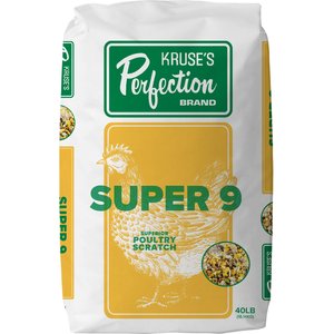 Kruse's Perfection Brand Super 9 Superior Scratch Poultry Feed, 40-lb bag