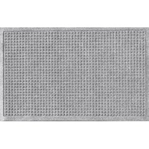 Bungalow Flooring Waterhog Squares Doormat, Medium Gray, 36 x 24-in