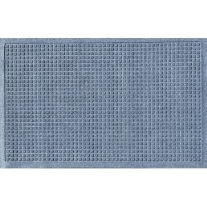 Bungalow Flooring Waterhog Squares Doormat, Bluestone, 36 x 24-in