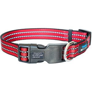 SmartBuckle Standard Protective Nylon Dog Collar, Red, Large: 17.5 to 26.5-in neck