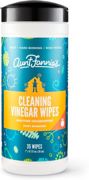 Aunt Fannie's Cleaning Vinegar Sweet Mandarin Wipes, 35 count slide 1 of 2