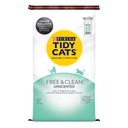 Tidy Cats Free & Clean Unscented Clumping Clay Cat Litter, 40-lb bag