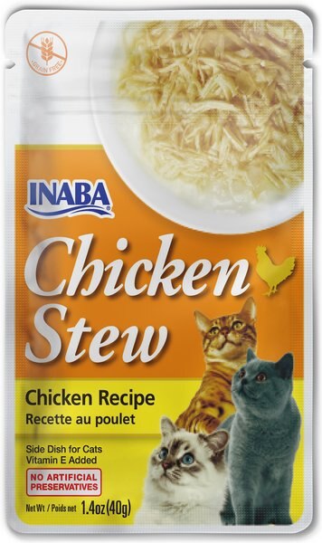 Inaba Chicken Stew Chicken Recipe Grain-Free Cat Food Topper, 1.4-oz pouch slide 1 of 5