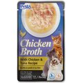 Inaba Chicken Broth Chicken & Tuna Recipe Grain-Free Cat Food Topper, 1.76-oz pouch