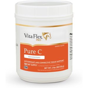 Vita Flex Pure C Premium Vitamin C Powder Horse Supplement, 2-lb jar