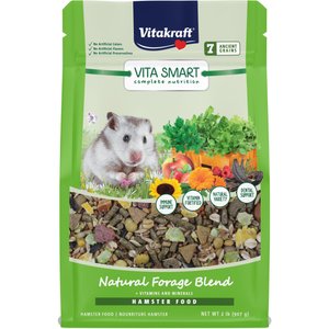 Vitakraft VitaSmart Complete Nutrition Natural Foraging Blend Hamster Food, 2-lb bag
