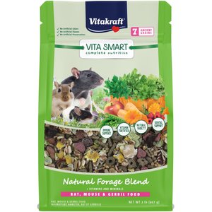 Vitakraft Complete Nutrition Natural Foraging Blend Gerbil, Mouse & Rat Food, 2-lb bag