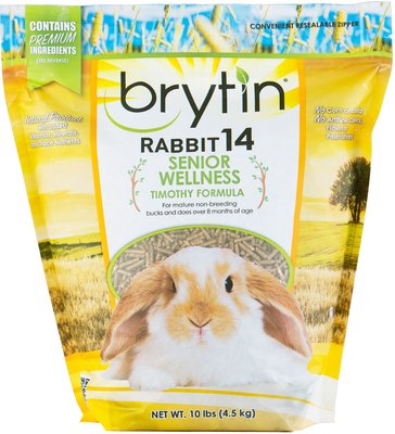 Brytin Rabbit 14 Senior Wellness Timothy Formula Pellet Adult Rabbit Food, 10-lb bag, slide 1 of 1