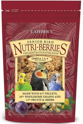 Lafeber Senior Bird Nutri-Berries Parakeet & Cockatiel Bird Food, slide 1 of 1