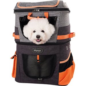 ibiyaya Two-Tier Dog & Cat Travel Backpack 