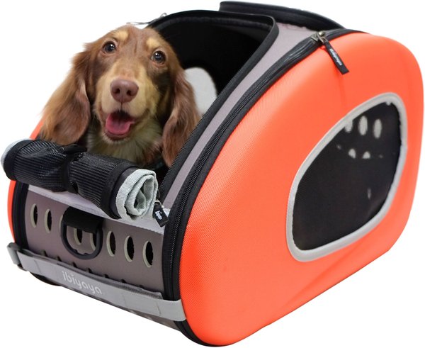 ibiyaya 5-in-1 Combo EVA Airline-Approved Dog & Cat Carrier & Stroller, Orange slide 1 of 7