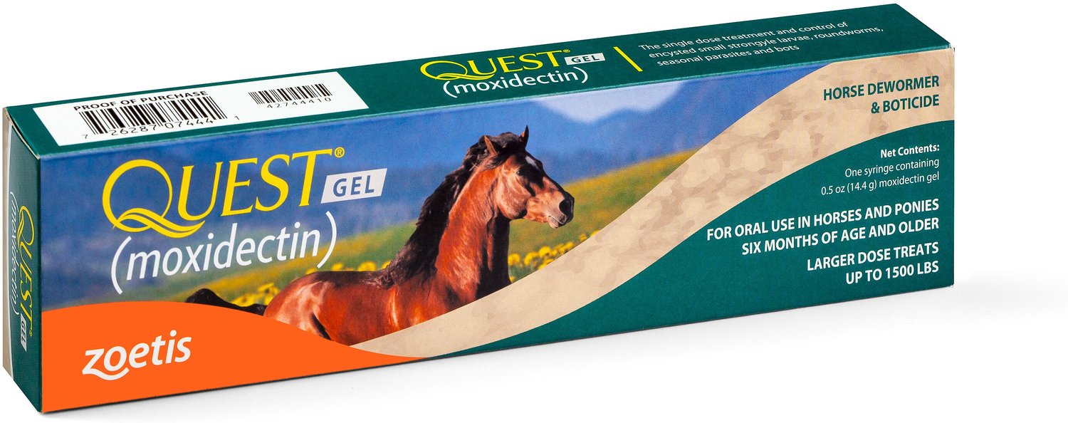 QUEST Gel Dewormer & Boticide for Horses & Ponies