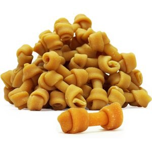 chewmeter Himalayan Knotted Cheese Bone Dog Treats, Small, 35-40 count