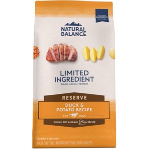 Natural Balance Limited Ingredient Reserve Grain-Free Duck & Potato Recipe Dry Dog Food, 4-lb bag