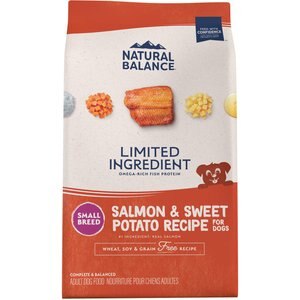 Natural Balance Limited Ingredient Grain-Free Salmon & Sweet Potato Small Breed Bites Recipe Dry Dog Food, 4-lb bag