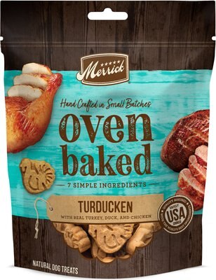 Merrick Oven Baked Turducken w/ Real Turkey, Duck & Chicken Dog Treats, slide 1 of 1