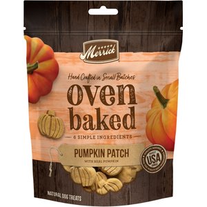 Merrick Oven Baked Pumpkin Patch w/ Real Pumpkin Dog Treats, 11-oz bag