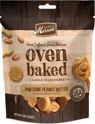 Merrick Oven Baked Paw'some Peanut Butter w/ Real Peanut Butter Dog Treats, slide 1 of 1
