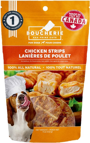 Boucherie Chicken Strips Dog Treats, 4-oz bag slide 1 of 1