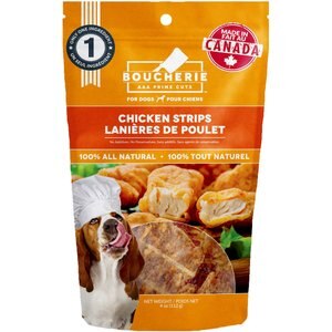 Boucherie Chicken Strips Dog Treats, 4-oz bag