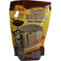 Ultra Chewy Double Treat Bone Liver Flavor Dog Treats, 8 count
