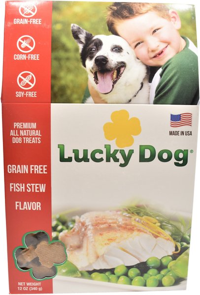 Lucky Dog Fish Stew Flavor Grain-Free Biscuit Dog Treats, 12-oz bag slide 1 of 1