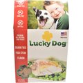 Lucky Dog Fish Stew Flavor Grain-Free Biscuit Dog Treats, 12-oz bag