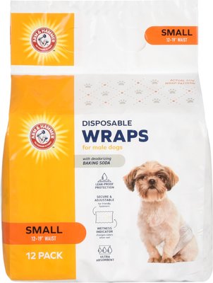 Arm & Hammer Core Disposable Male Dog Wraps, 12 count, slide 1 of 1