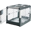 Diggs Revol Double Door Collapsible Wire Dog Crate, Cool Grey, 27 inch