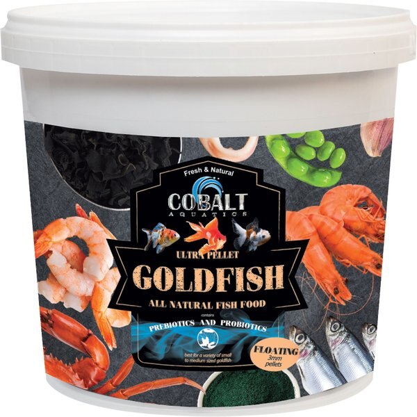 Cobalt Aquatics Ultra Pellet Goldfish Floating Fish Food, 34-oz jar slide 1 of 3