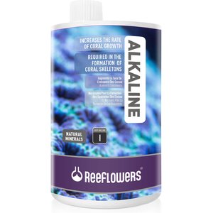 Reeflowers Alkaline I Natural Aquarium Minerals, 34-oz bottle
