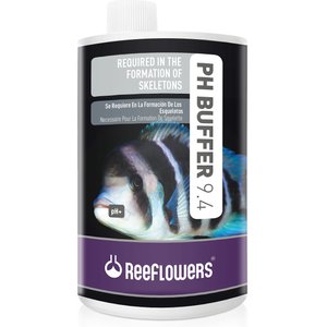 Reeflowers pH Buffer 9.4 pH+ Aquarium Water Treatment, 34-oz bottle