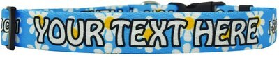 Yellow Dog Design Daisy Polyester Personalized Standard Dog Collar, slide 1 of 1