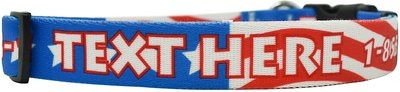 Yellow Dog Design Americana Polyester Personalized Standard Dog Collar, slide 1 of 1