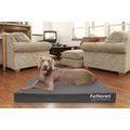 FurHaven Deluxe Oxford Cooling Gel Indoor/Outdoor Dog & Cat Bed w/ Removable Cover, Jumbo Plus, Stone Grey