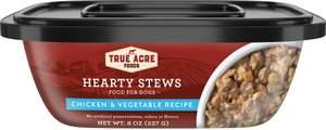 True Acre Foods Hearty Stews, Chicken & Vegetable Recipe, Wet Dog Food, 8-oz, case of 8
