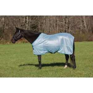 TuffRider Comfy Mesh Horse Fly Sheet, Porcelain Blue/Teal, 81-in