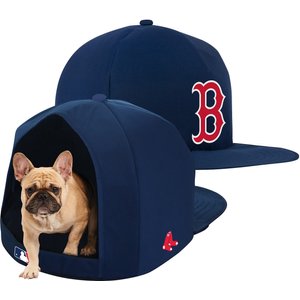 Nap Cap MLB Plush Cat & Dog Bed, Boston Red Sox