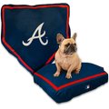Nap Cap MLB Home Plate Cat & Dog Bed, Atlanta Braves