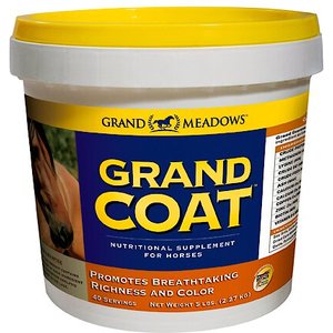 Grand Meadows Grand Coat Nutritional Powder Horse Supplement, 5-lb tub