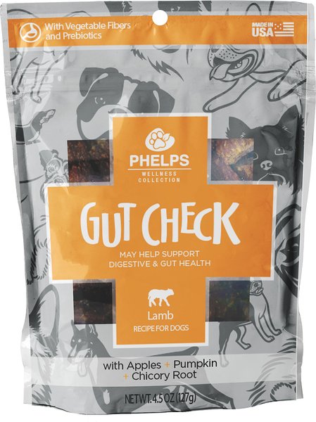 Phelps Wellness Collection Gut Check Lamb Recipe Dog Treats, 4.5-oz bag slide 1 of 5