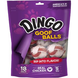Dingo Goof Balls Dog Treats, 18 count