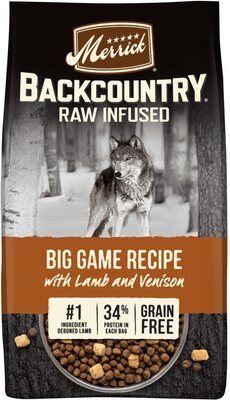 Merrick Backcountry Freeze-Dried Raw Grain-Free Big Game Recipe with Lamb, Wild Boar & Venison Dry Dog Food, slide 1 of 1