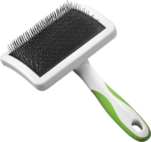 Andis Firm Slicker Brush, Green/White, Large slide 1 of 3