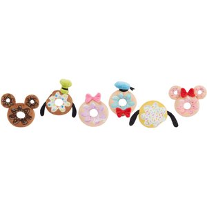 Disney Mickey & Friends Donuts Plush Cat Toy with Catnip, 6 count
