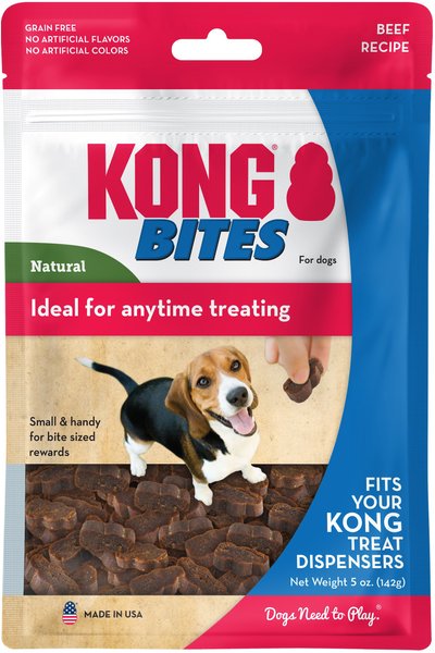 KONG Bites Beef Dog Treats, 5-oz pouch slide 1 of 2